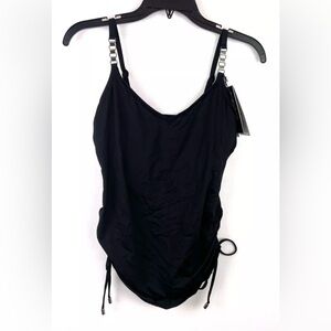 Coco Reef Women’s Black Underwire Tankini Top Size 32C